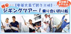 【奄美大島で釣り三昧】格安つり船ツアー(ジギングツアー)